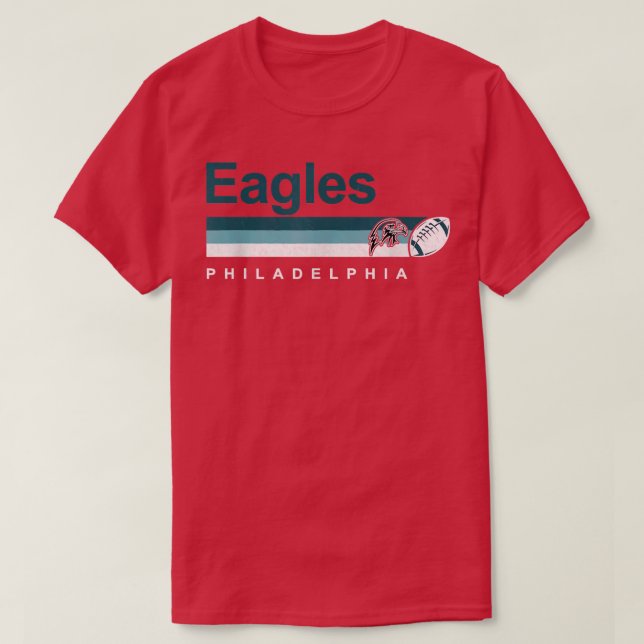 Camiseta Philadelphia Retro Vintage Pensilvânia Eagle (Frente do Design)