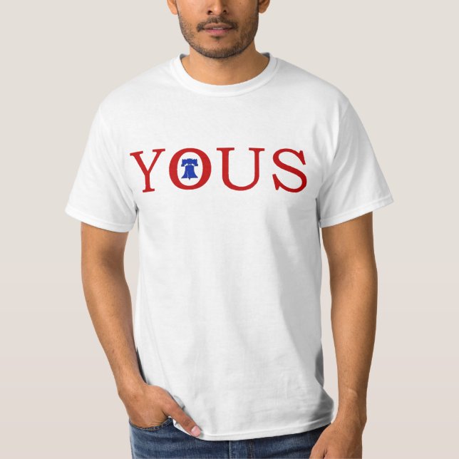 Camiseta #philadelphia 'YOUS' Philly Funny Slang (Frente)