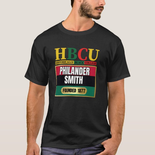 Camiseta Philander Smith, PSC, Gráfico HBC (Frente)