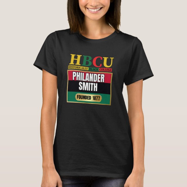 Camiseta Philander Smith, PSC, HBC Graphic (Frente)
