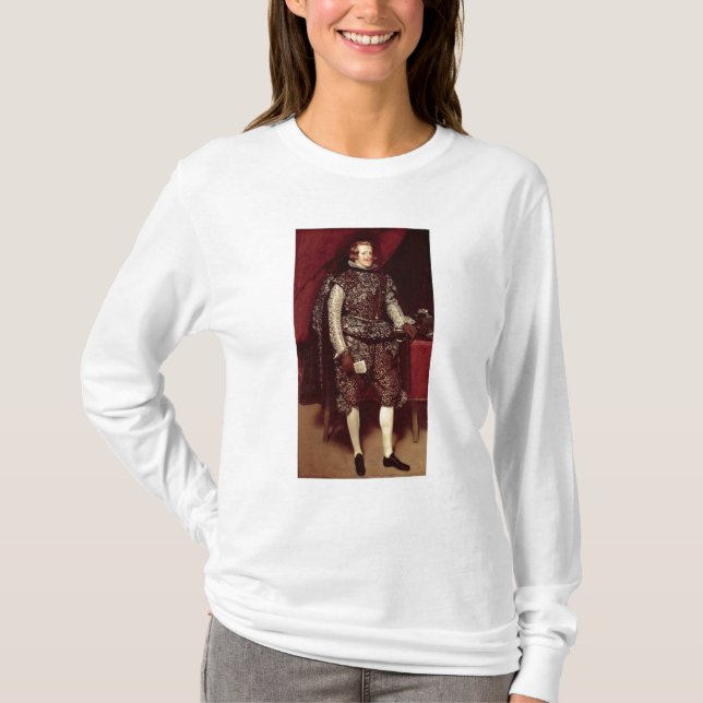 Camiseta Philip IV da espanha em Brown e em prata (Frente)