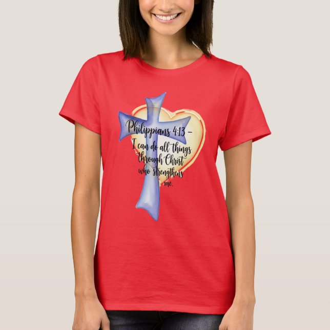 Camiseta Philippians 4:13 (Frente)