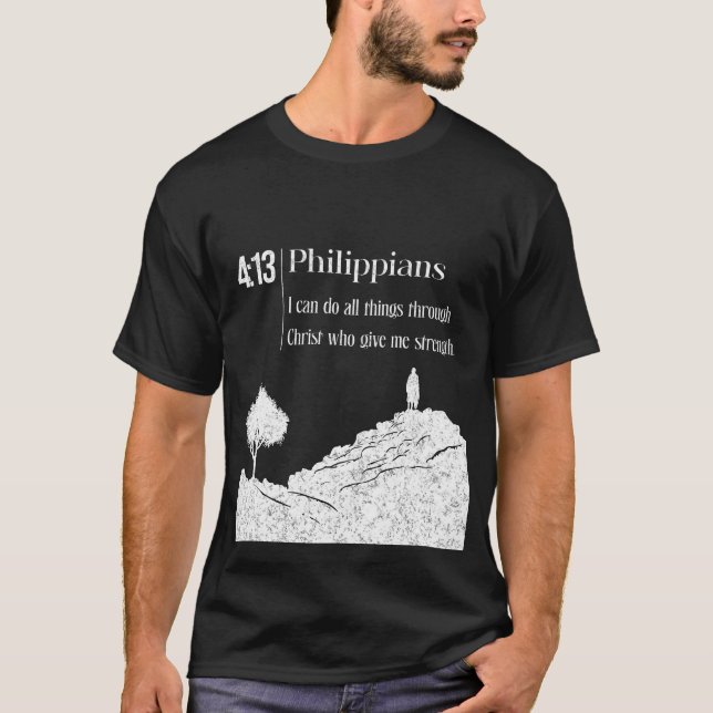 Camiseta Philippians 4:13 (Frente)