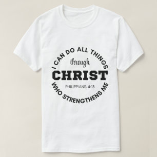 Camiseta Philippians 4:13 Eu posso fazer todas as coisas Es