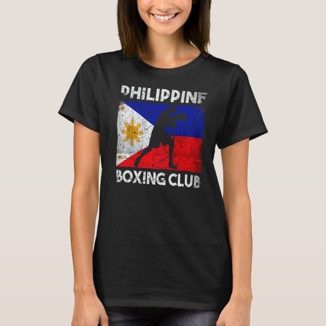 Camiseta Philippine Boxing Club Philippine Flag Boxing Fili (Frente)