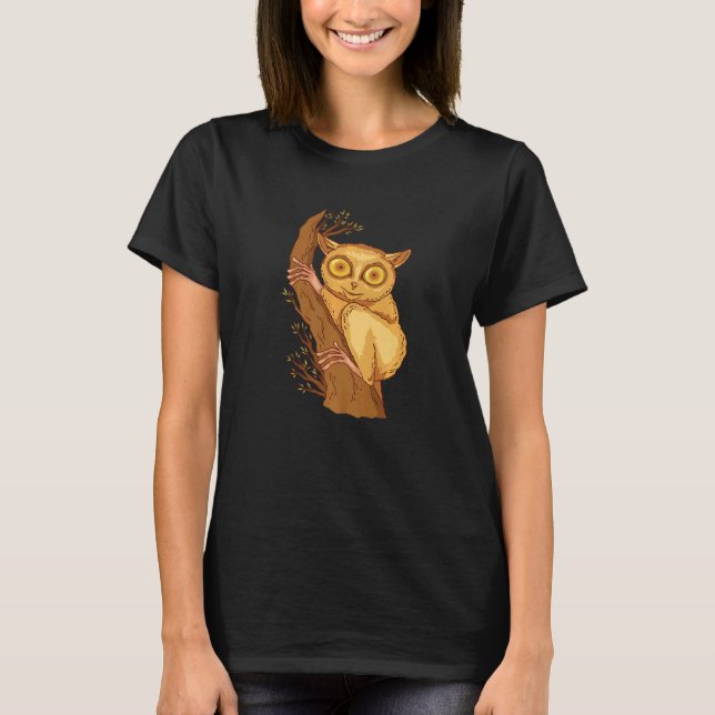 Camiseta Philippine Tarsier Bohol Tarsier Monkey Face Tarsi (Frente)