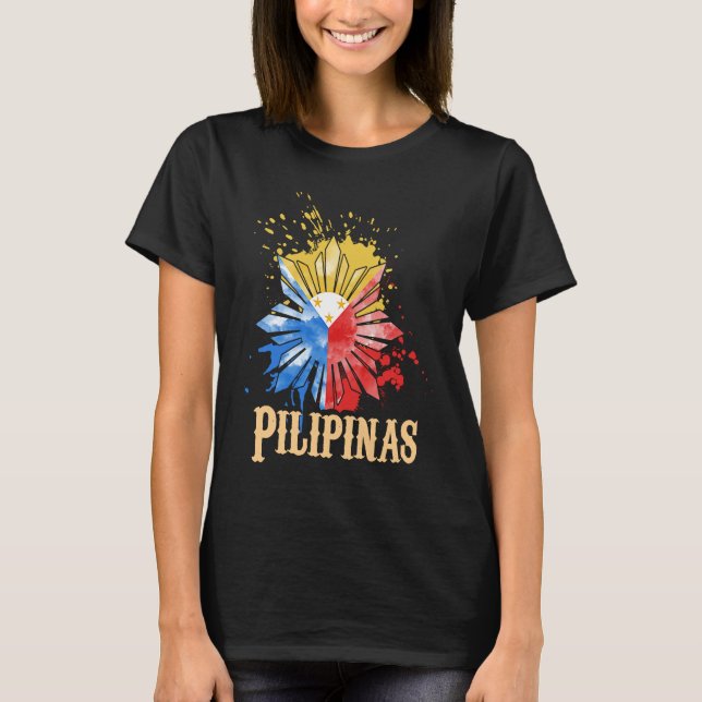 Camiseta Philippines Pilipinas Filipino Filipina Pride Prou (Frente)
