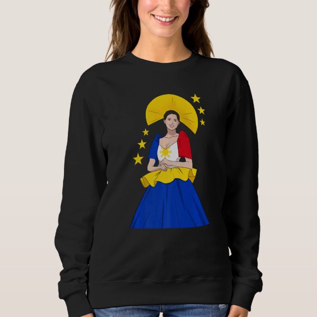 Camiseta Philippines Pinay Filipina Filipiniana Proud Woman (Frente)