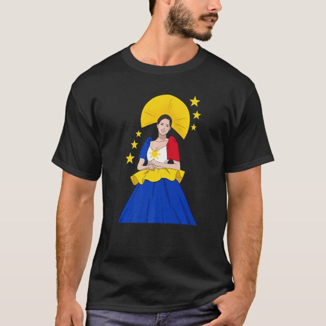 Camiseta Philippines Pinay Filipina Filipiniana Proud Woman (Frente)