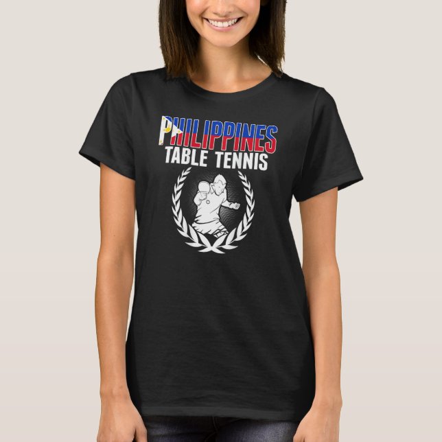 Camiseta Philippines Table Tennis Fans Philippine Ping Pong (Frente)