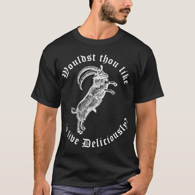 Camiseta Phillip Branco Gostarias De Viver Deliciosamente (Frente)