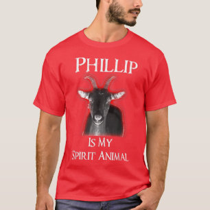 Camiseta Phillip é o meu espírito de animal negro