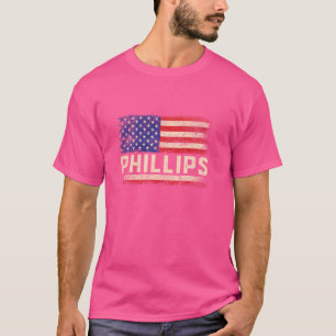 Camiseta Phillips Sobrenome Shirt Phillips Nome American Fl
