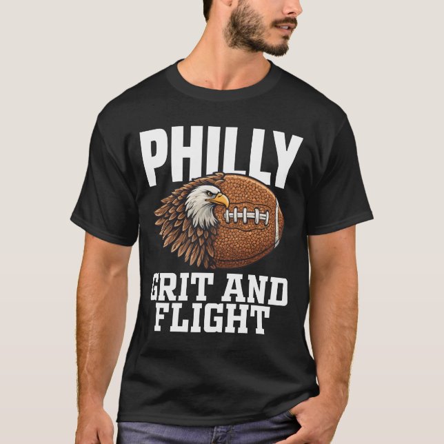 CAMISETA PHILLY GRIT AND FLIGHT -  PHILADELPHIA FOOTBALL (Frente)