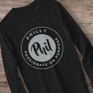 Camiseta Philly Passion Phan Black Vintage Retro T Shirt