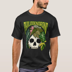 Camiseta Philodendron House Plant Lover Skull Aroids Head P