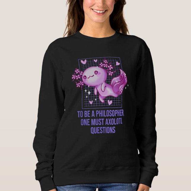 Camiseta Philosopher Must Axolotl Questions  Salamander Hum (Frente)