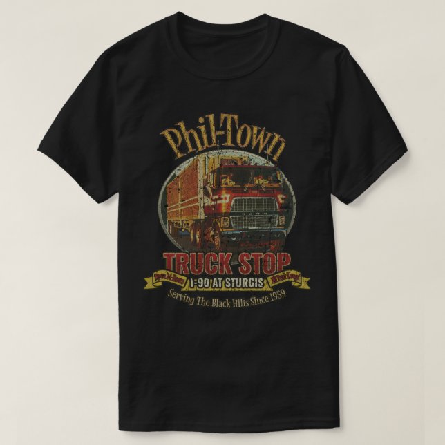 Camiseta PhilTown Truck Stop (Frente do Design)