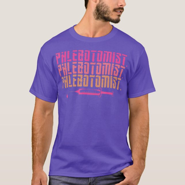 Camiseta Phlebotomist Fulltime Life Phlebotomy Technician (Frente)