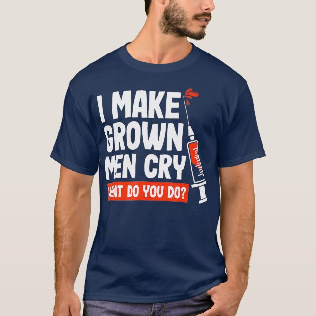 Camiseta Phlebotomist Funny Men Phlebotomy Technician (Frente)