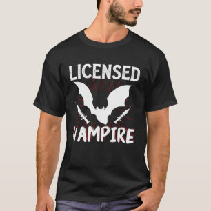 Camiseta Phlebotomist Licensed Vampire Phlebotomy Tech Tech