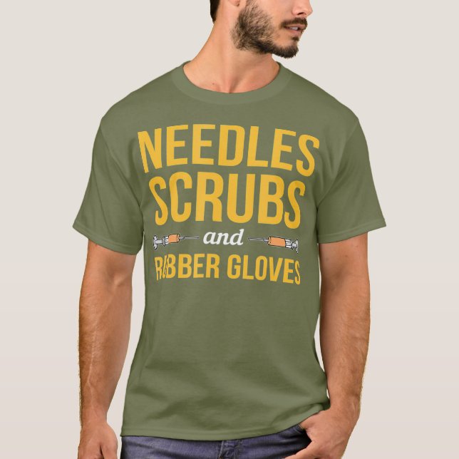 Camiseta Phlebotomist Phlebotomy Kit Needles Scrubs And (Frente)