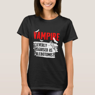 Camiseta Phlebotomist Vampire Phlebotomy Technician 1
