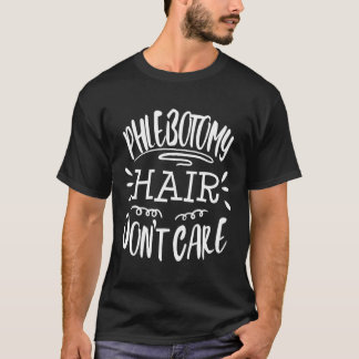 Camiseta Phlebotomy Hair Flebotomista Engraçado Dando Sangu