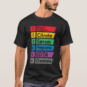 Camiseta Phlebotomy Lab Ordem Técnica Do Desenhar Phlebotom