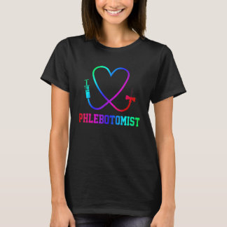 Camiseta Phlebotomy Rainbow Butterfly Agulha Seringa Phlebo