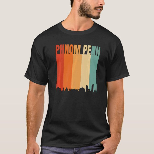 Camiseta Phnom Penh Skyline (Frente)