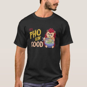 Camiseta Pho Bowl Hedgehog Boa Comida Vietnamita Comida Pun