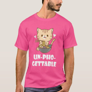 Camiseta Pho Cat Sopa De Noodle Vietnamita Inesquecível