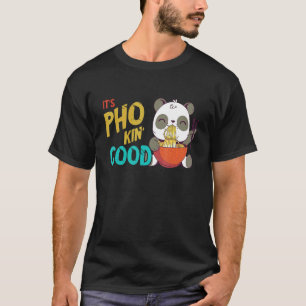 Camiseta Pho Noodle Soup Panda Pho Bowl Comida asiática Ram