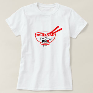 Camiseta Pho Puns Personalizável Piadas De Comida Loucas Pa