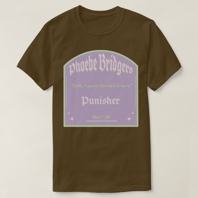 Camiseta Phoebe Bridgers Grave roxo (Frente do Design)