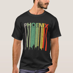 Camiseta Phoenix   Anos 80 Vintage Retro Phoenix Skyline