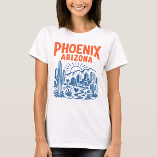 Camiseta Phoenix Arizona Cidade Groovy