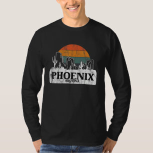 Camiseta Phoenix AZ Arizona pôr do sol vintage cacto montan