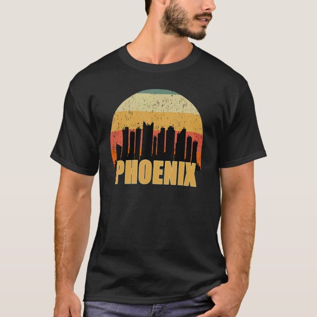 Camiseta Phoenix Az Skyline Silhouette Sunset I Love Phoeni (Frente)