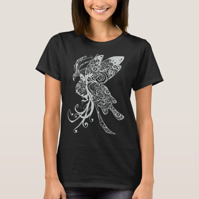 Camiseta Phoenix Bird Rebirth Mandala (Frente)
