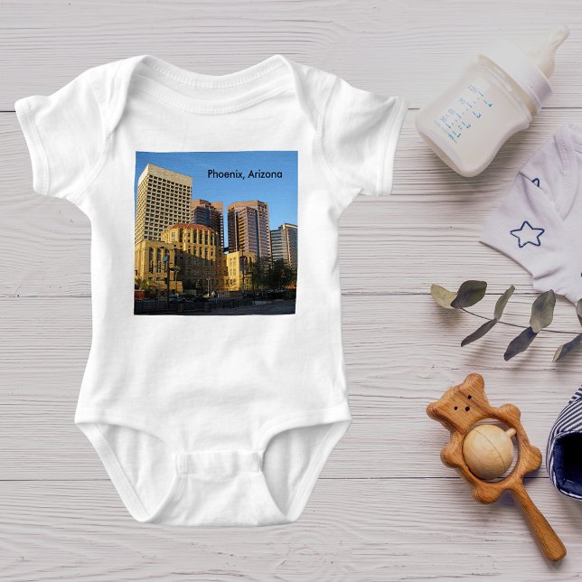 Camiseta Phoenix, Centro Arizona (Phoenix, Arizona Downtown Baby Bodysuit)