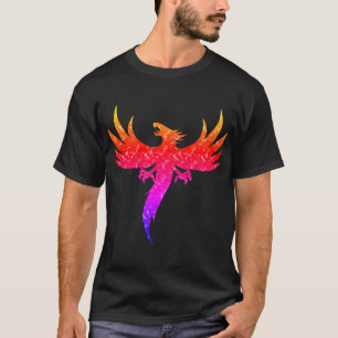 Camiseta Phoenix de aumentação colorido