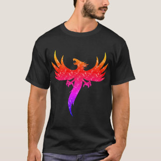 Camiseta Phoenix de aumentação colorido