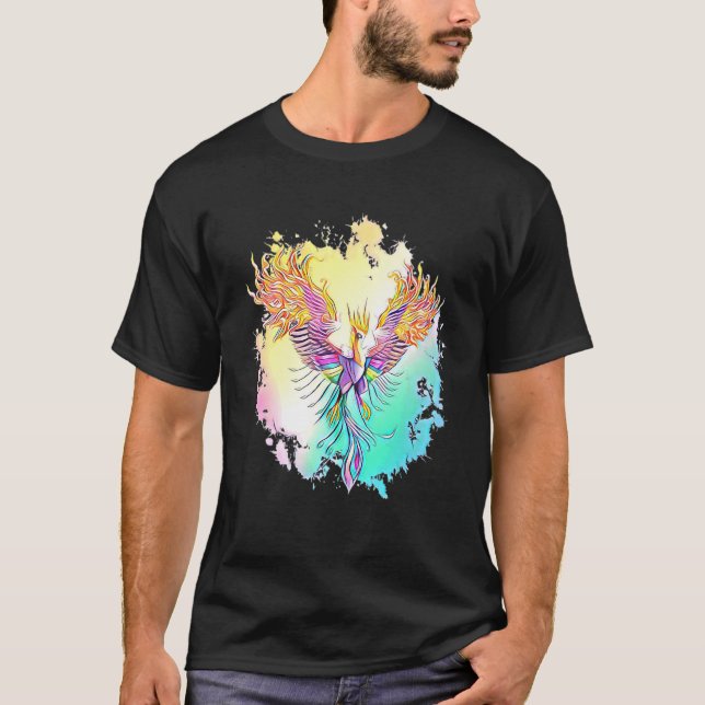 Camiseta Phoenix Do Ph Do Pássaro De Fogo Mítico Ashes (Frente)