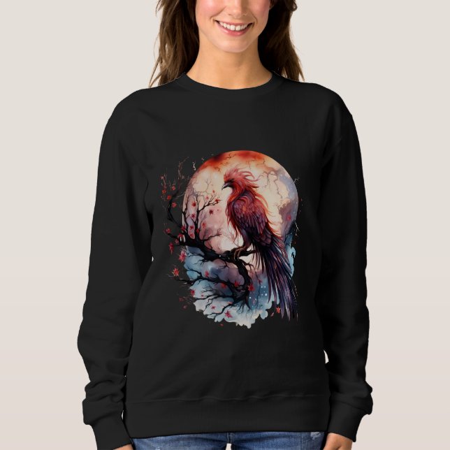 Camiseta Phoenix Fire Phoenix Bird Mythic Bird Moon Sakur (Frente)