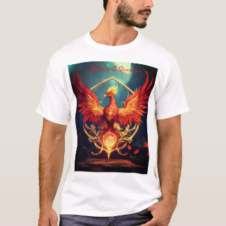 Camiseta Phoenix Flower Sigil - Fantasy D&D Art Cinemático