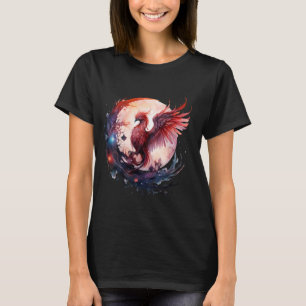 Camiseta Phoenix Reborn Fire Phoenix Pássaro Mítico Rej
