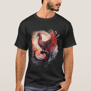 Camiseta Phoenix Rejuvenesce Fogo Fênix Pássaros Fênix Ris