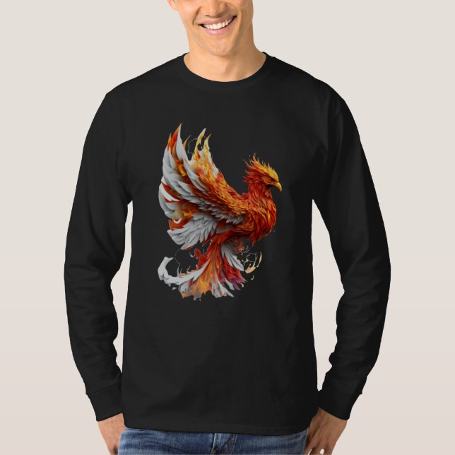 Camiseta Phoenix Rising From Ashes Resurrection Rebirth New (Frente)